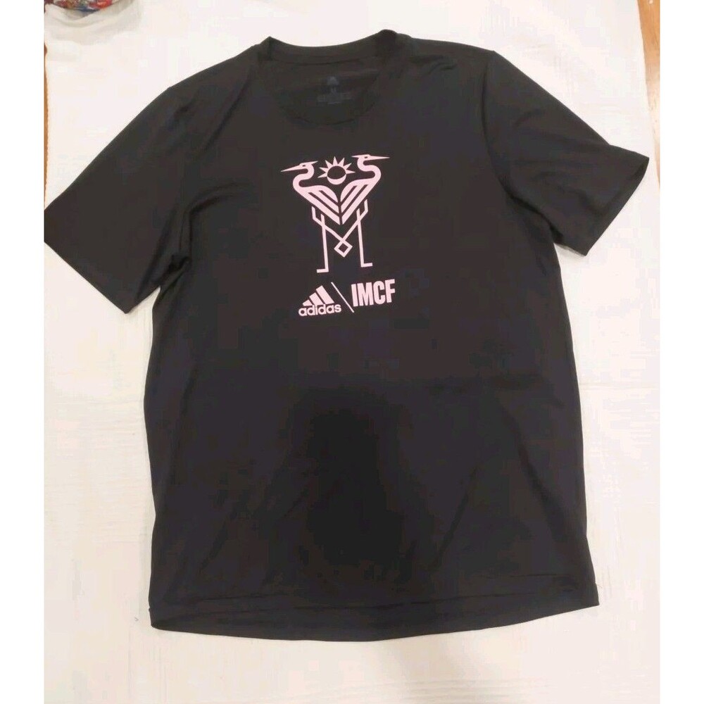 Inter Miami FC Men's Club Icon Pregame T-Shirt Training Jersey - Black Medium